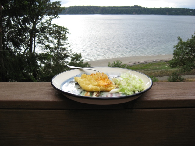 Pioneer Macaroni and Cheese Baked by Steve McNair and displayed on his deck...