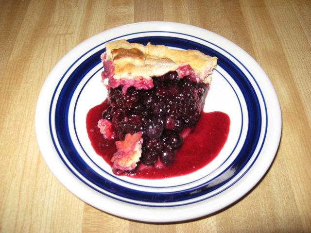 Slice of Karin's Black and Blue Pie